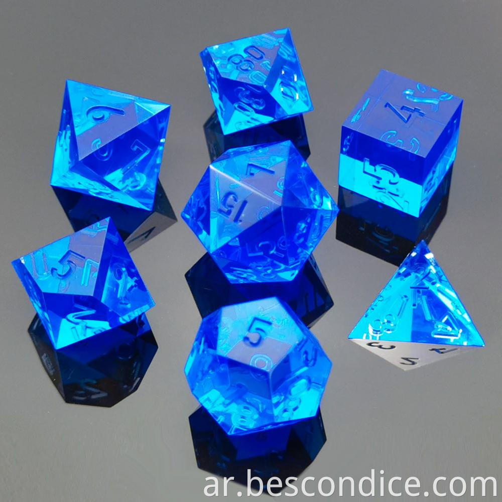 Colorful Crystal Handmade Poyhedral Dice 1